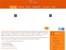 Tablet Screenshot of mujerespolitologas.com